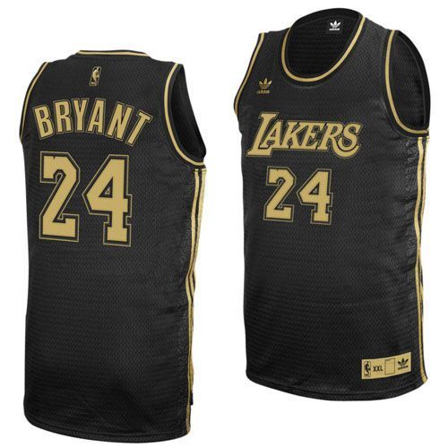  NBA Los Angeles Lakers 24 Kobe Bryant Swingman Throwback Black Jersey